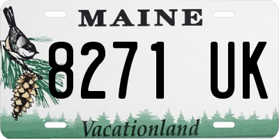 ME license plate 8271UK