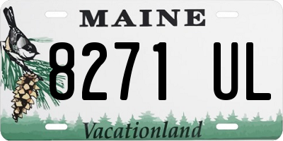 ME license plate 8271UL