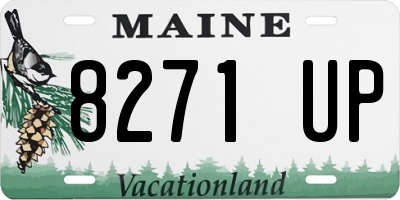 ME license plate 8271UP