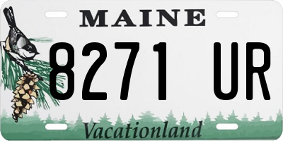 ME license plate 8271UR