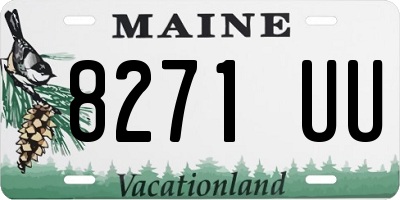 ME license plate 8271UU