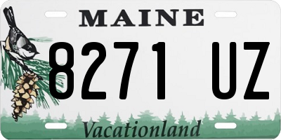 ME license plate 8271UZ