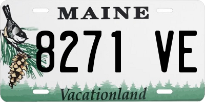 ME license plate 8271VE