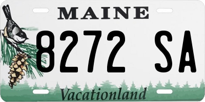 ME license plate 8272SA