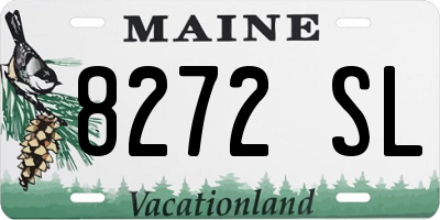 ME license plate 8272SL
