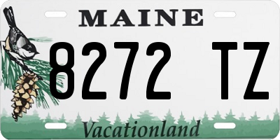 ME license plate 8272TZ