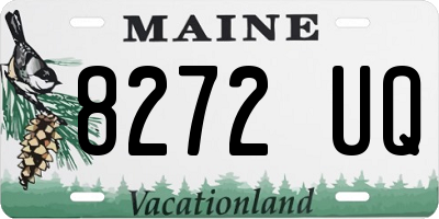 ME license plate 8272UQ