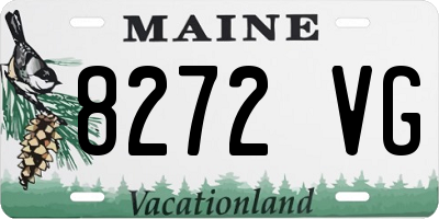 ME license plate 8272VG