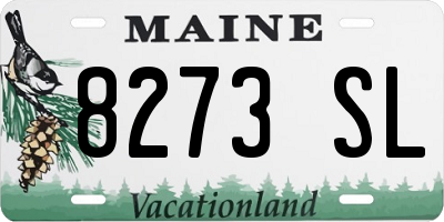 ME license plate 8273SL