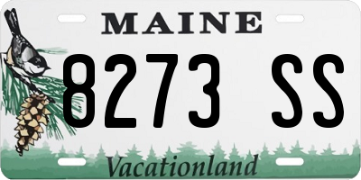 ME license plate 8273SS