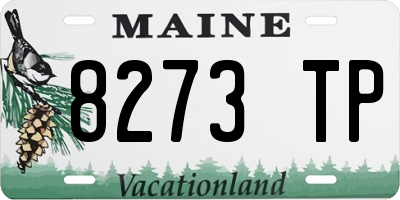 ME license plate 8273TP