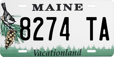 ME license plate 8274TA