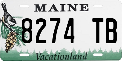 ME license plate 8274TB