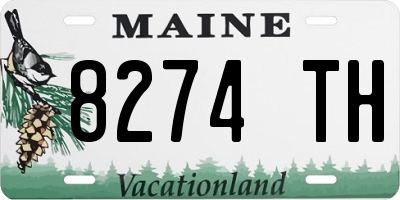 ME license plate 8274TH