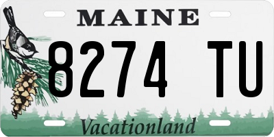ME license plate 8274TU