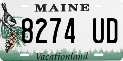 ME license plate 8274UD