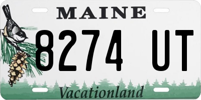 ME license plate 8274UT