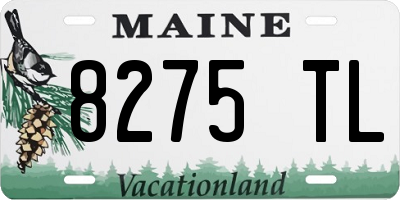ME license plate 8275TL
