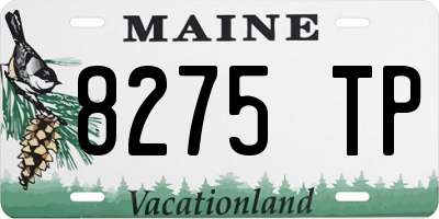 ME license plate 8275TP