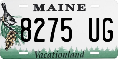 ME license plate 8275UG