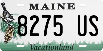 ME license plate 8275US