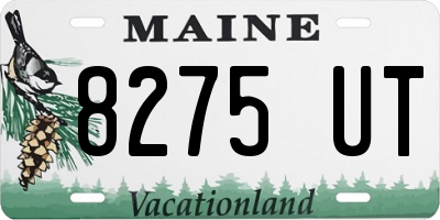 ME license plate 8275UT