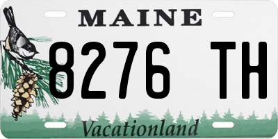 ME license plate 8276TH