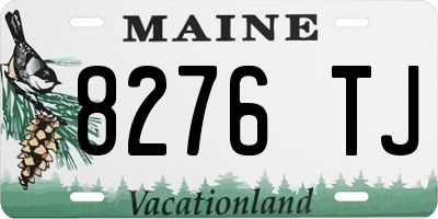 ME license plate 8276TJ