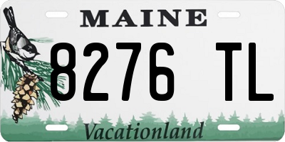 ME license plate 8276TL