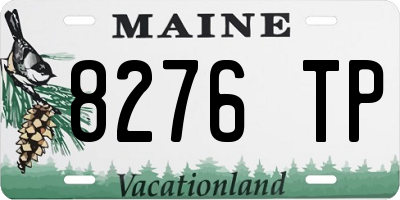 ME license plate 8276TP