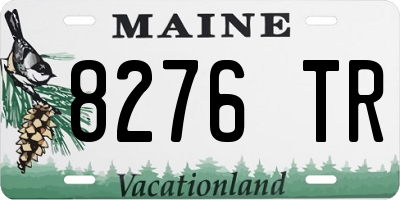 ME license plate 8276TR