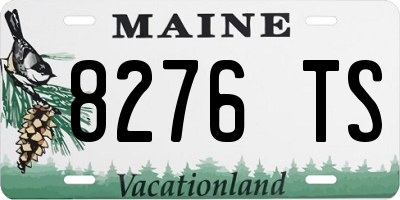 ME license plate 8276TS