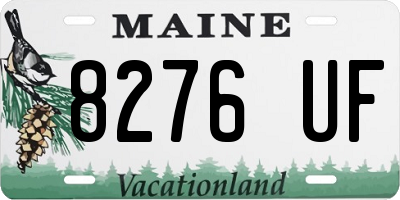 ME license plate 8276UF