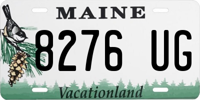 ME license plate 8276UG