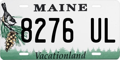 ME license plate 8276UL