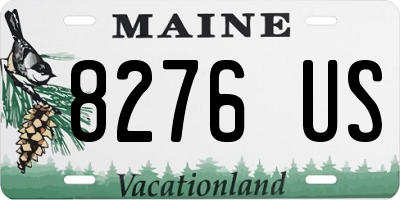 ME license plate 8276US