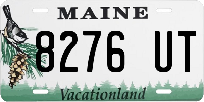 ME license plate 8276UT