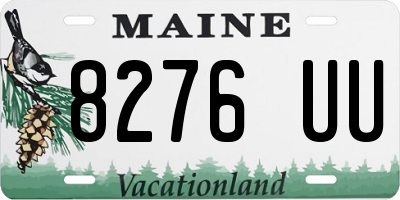 ME license plate 8276UU