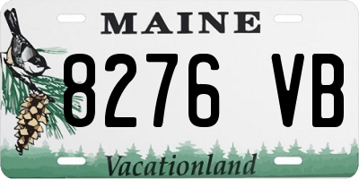 ME license plate 8276VB