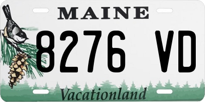 ME license plate 8276VD