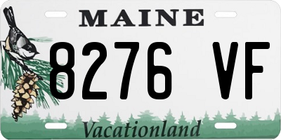 ME license plate 8276VF