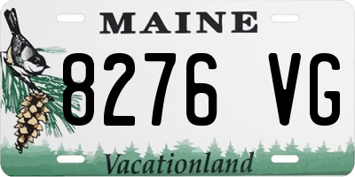 ME license plate 8276VG