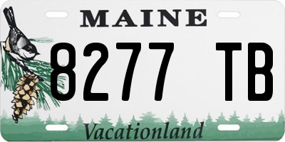ME license plate 8277TB
