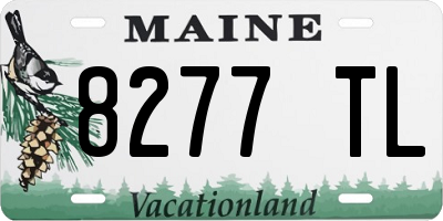 ME license plate 8277TL