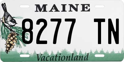 ME license plate 8277TN