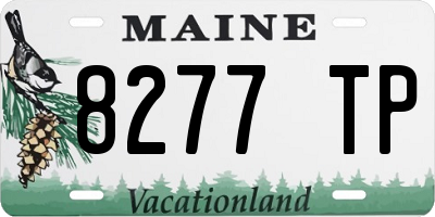 ME license plate 8277TP