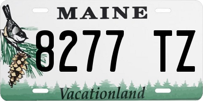 ME license plate 8277TZ
