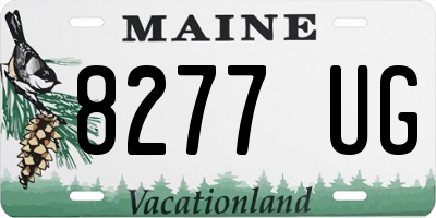 ME license plate 8277UG