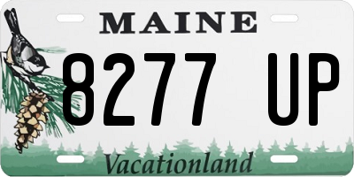 ME license plate 8277UP