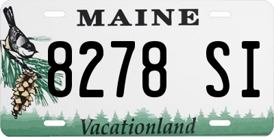 ME license plate 8278SI